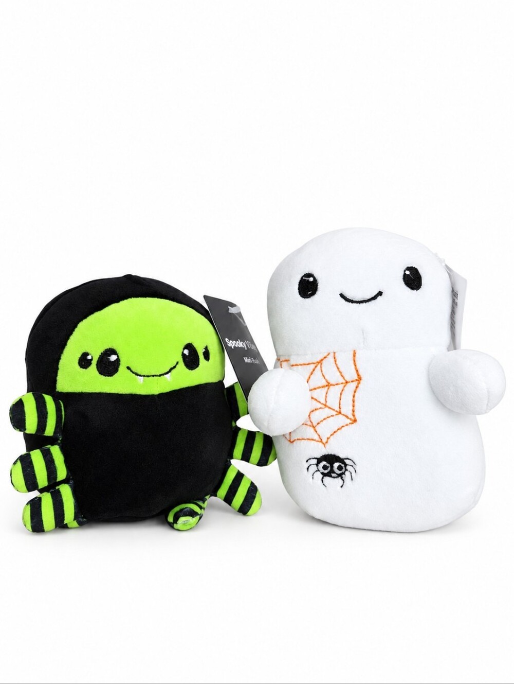 CVS Spooky Village Mini Plush Ghost Spider Halloween Lot of 2 NWT